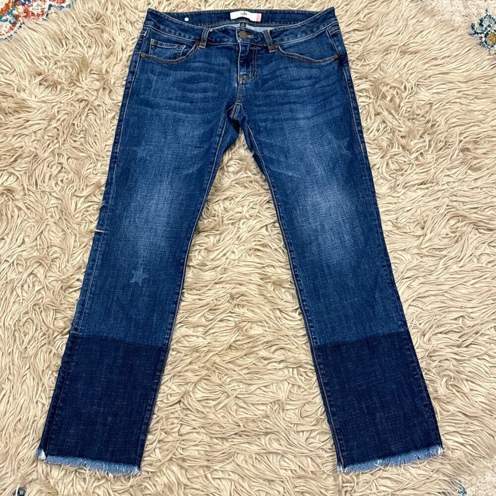 CAbi two tone star Jeans size 2